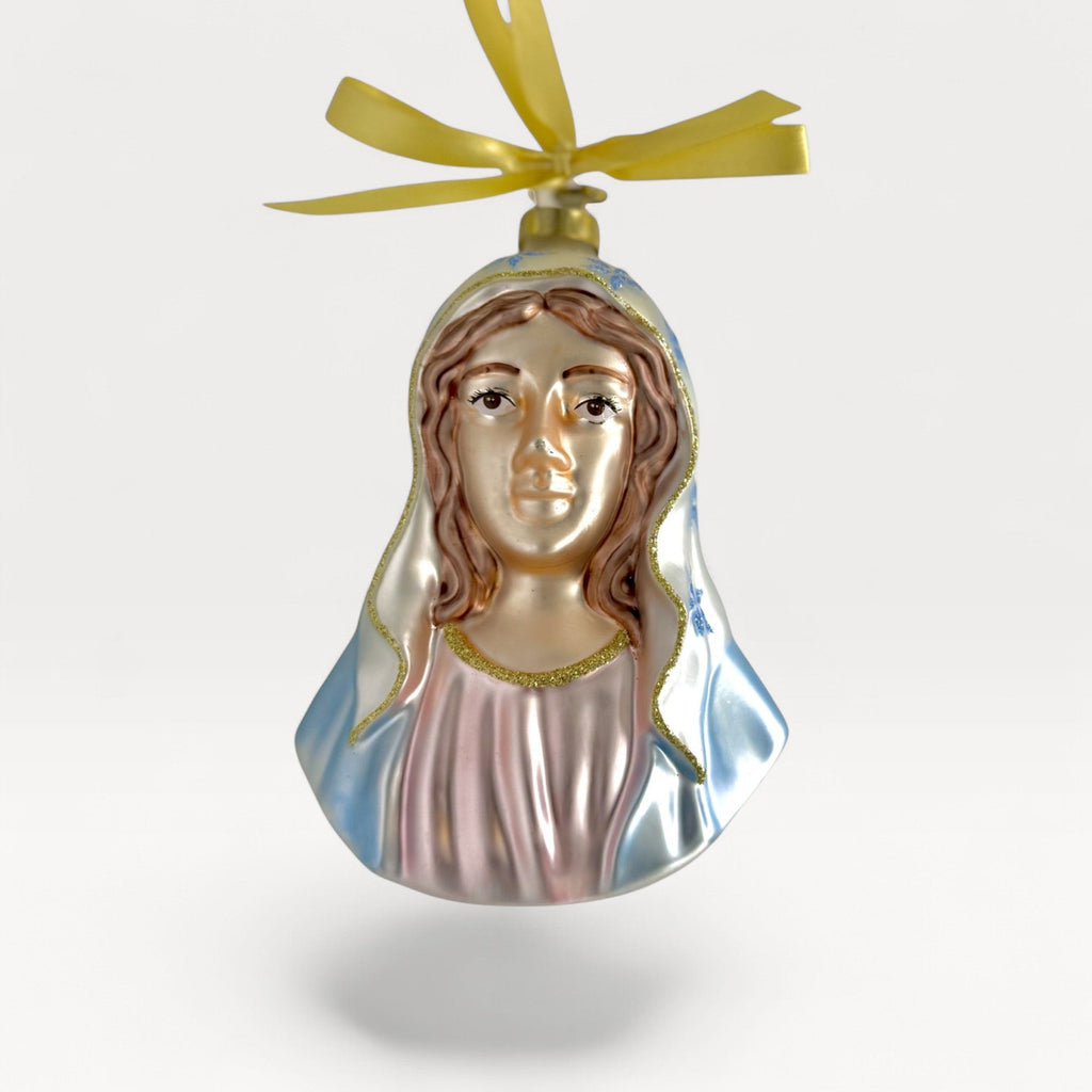 Virgin Mary Blown Glass Christmas Ornament – 2026 First Edition