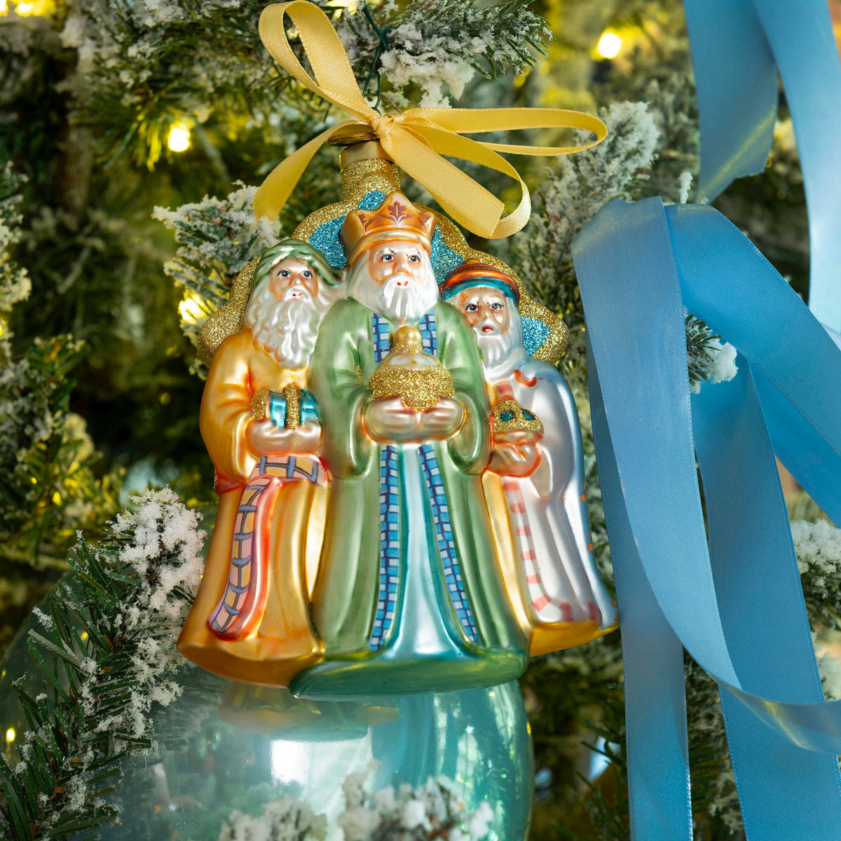Three Wise Men Blown Glass Christmas Ornament – 2026 First Edition
