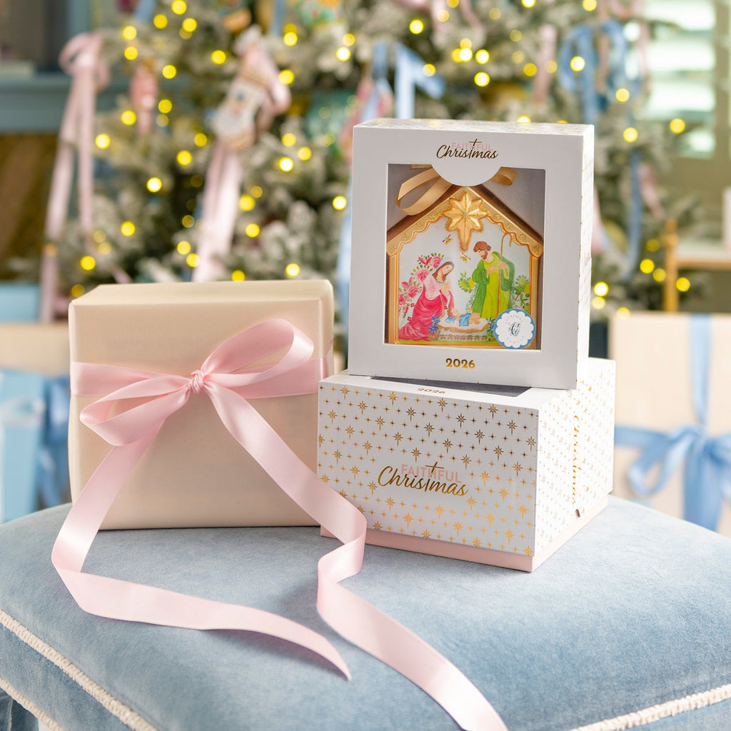 Nativity Blown Glass Christmas Ornament by Catherine Cartie – 2026