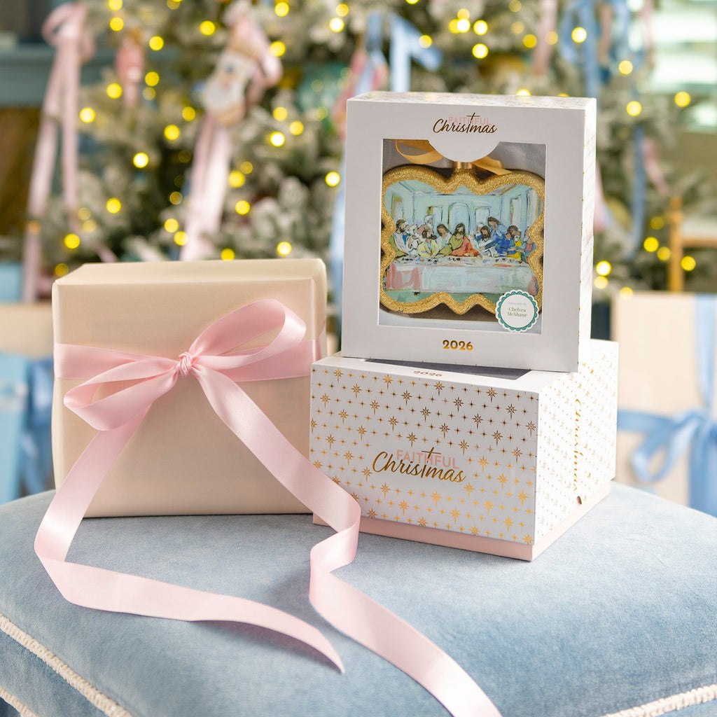 Faithful Christmas Last Supper keepsake ornament