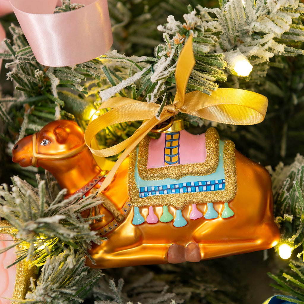 Three Wise Men camel Christmas ornament