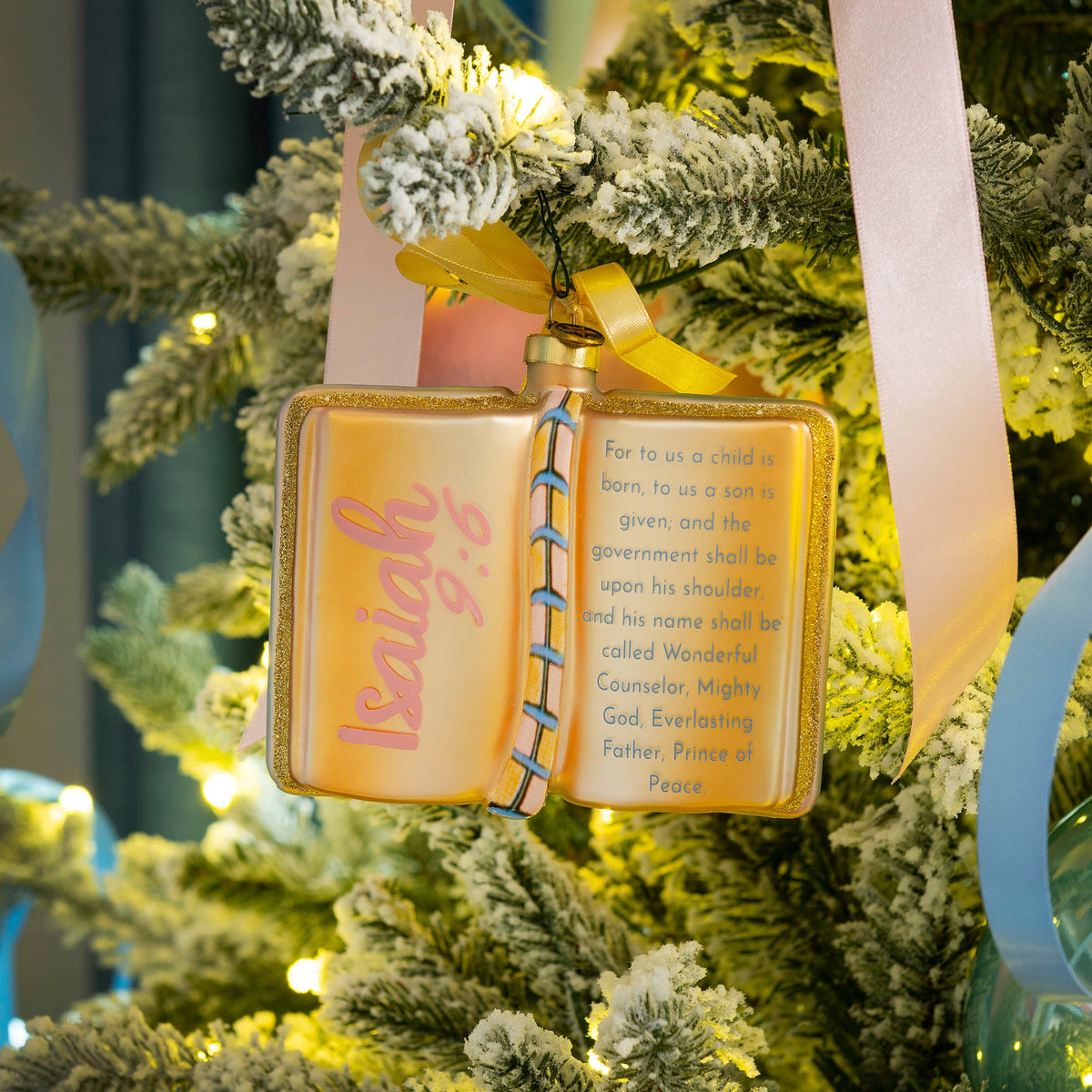 Bible Christian Christmas tree ornament